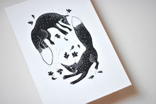 Load image into Gallery viewer, Foxes in the autumn leaves